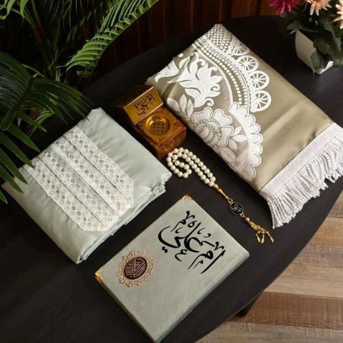 طقم نسائي شرشف صلاه مع كرت اهداء هدايا رمضان