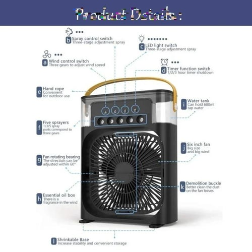 مكيف هواء مع مصابيح LED