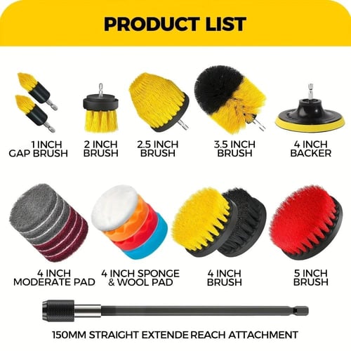 مجموعة أدوات تنظيف الفرش عدد ٣