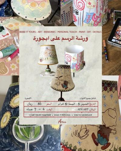 الرسم على أبجورة