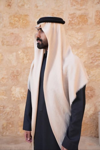 شال باشمينا سادة فاخر