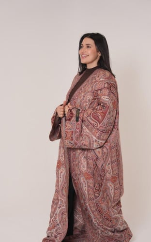 فروة شتوية نسائي كشميري فاخرة