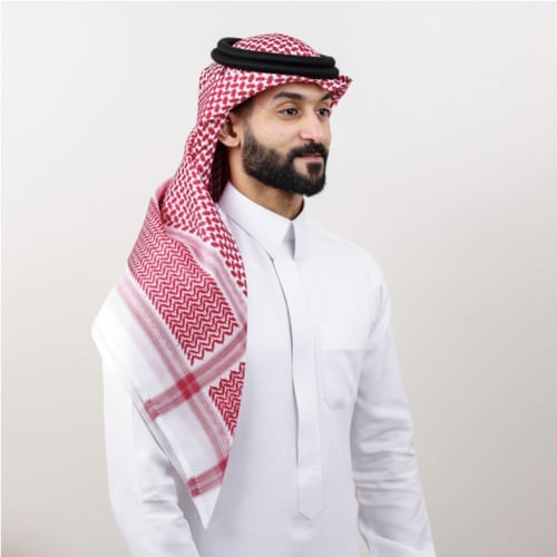 شماغ ملكي خاص البصمة دم الغزال