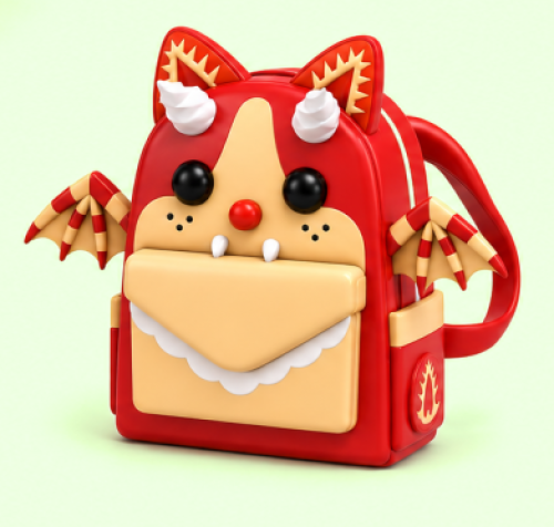 Strawberry Bat Dragon Backpack