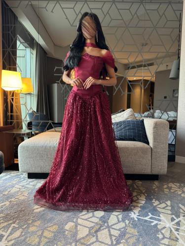 فستان سهره فخم لونين