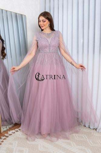 فستان سهرة تول فخم وحديث. KR266