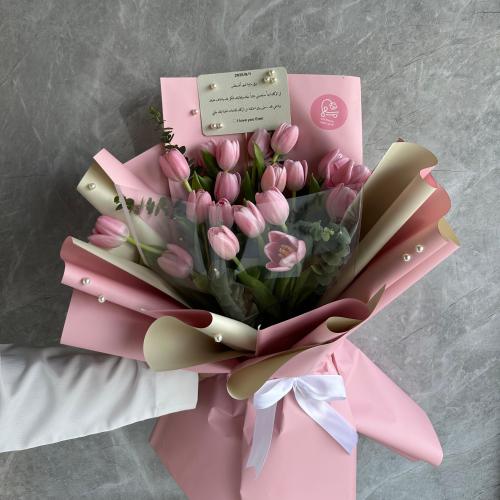 باقة توليب بنكي