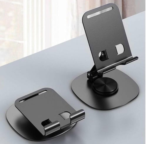 حامل جوال فولاذي قابل للطي للمكتب و المنزل