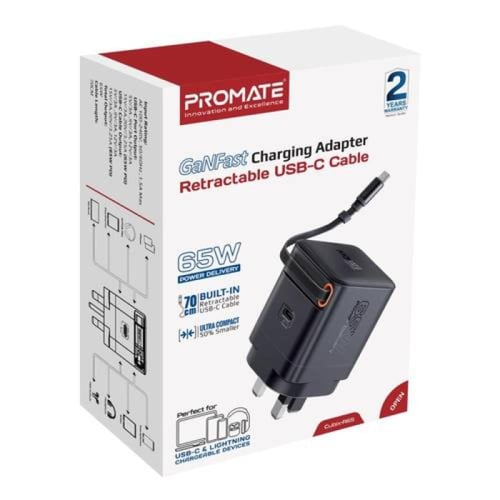 بروميت - شحن سريع وآمن لأجهزتك بقدرة 65 واط