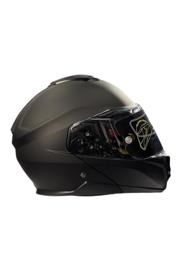 خوذة GSB اسود مطفي اوبن فيس