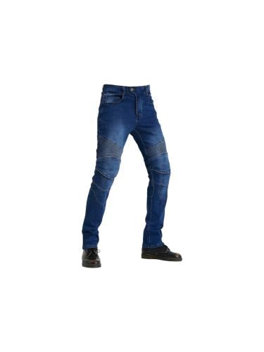 بنطلون جينز استريتش MOTO PANTS ازرق