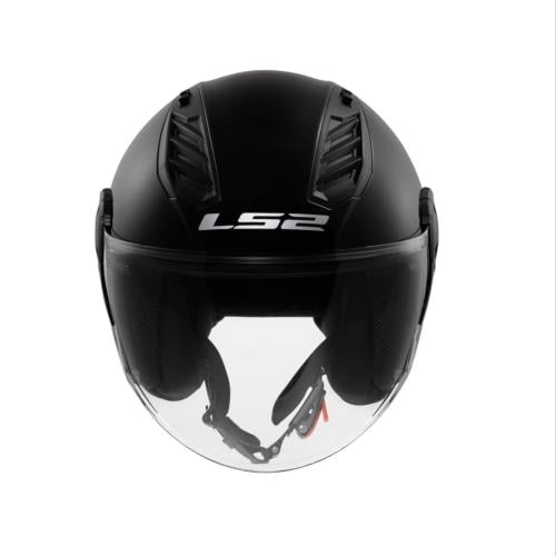 خوذة ls2 كلاسيك بسماعة اسود مطفي