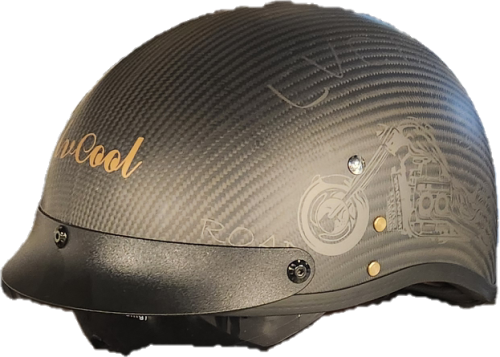 خوذة lv cool كاب كاربون برسمة (مطفي)