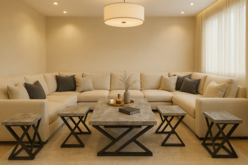 طقم طاولات قهوةوشاهي 5قطعة