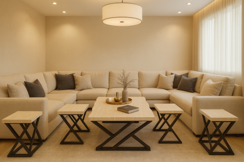 طقم طاولات قهوةوشاهي 5قطعة