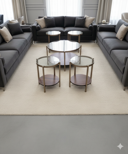 طقم طاولات قهوةوشاهي 5قطعة