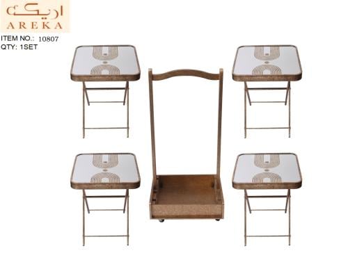 طقم طاولات خدمة شنطة 4حبة