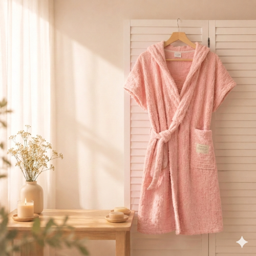 Cloudy bathrobe (pink) women's only from Robshi
