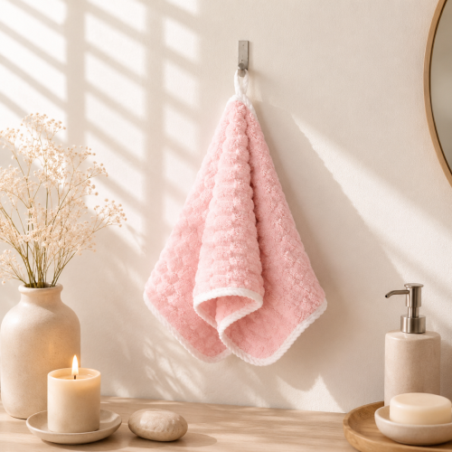 Cloud face towel (pink) from Robshi