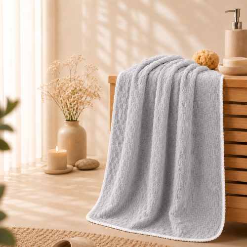 Bathroom towel cloud-like (gray) from Robchi