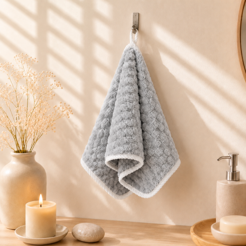 Cloudy face towel (gray) from Robshi