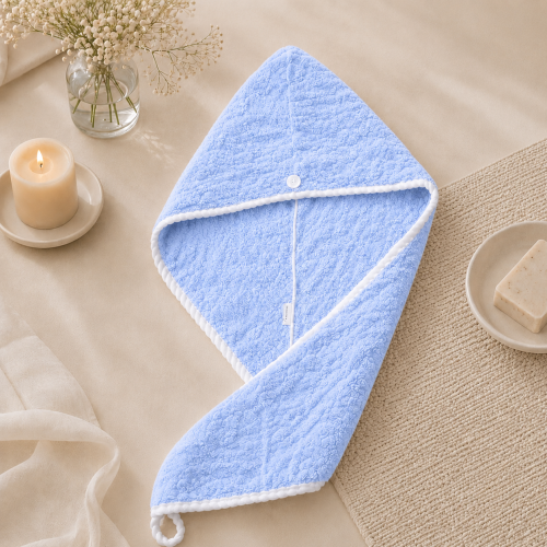 Cloudy hair towel (blue) from Robchi