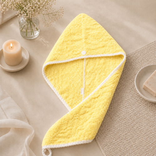 Cloudy hair towel (yellow) from Robshi