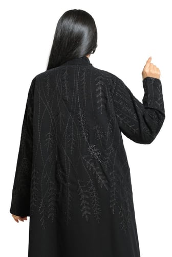 عباية لف مطرزة اسود 1238901