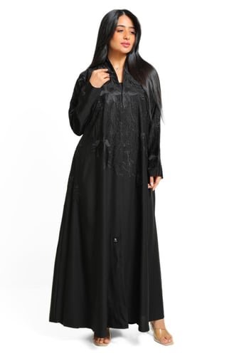 عباية لف مطرزة اسود 1239101