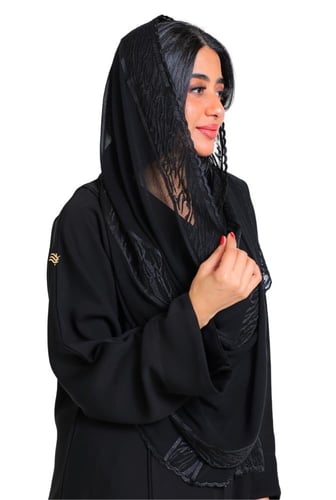 طرحة مطرزة شيفون 146301