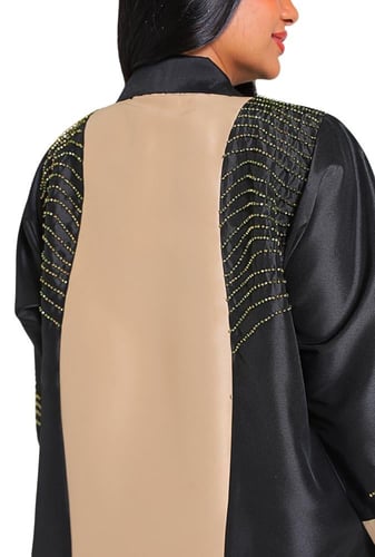 عباية تفتة مطرزة بالخرز المموج 1160701