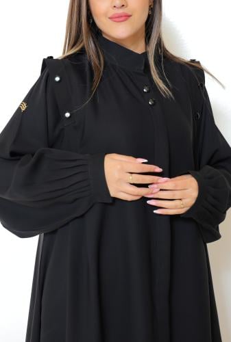 عباية ياقة بسحاب مخفي 1141301