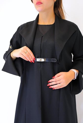 عباية ياقة بحزام 1179301