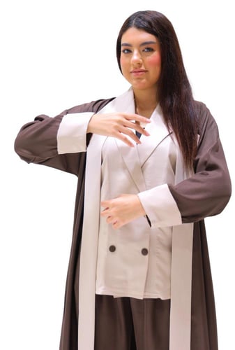 عباية ثلاث قطع ملون 1167320