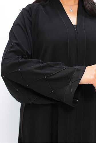 عباية كلوش بشكل مربعات من الامام 1208901