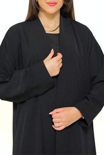 عباية لف قماش مقلم ناعم 1206601