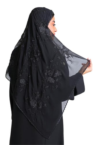 طرحة مطرزة شيفون 146801