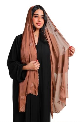 طرحة لنن مطرزة 146220