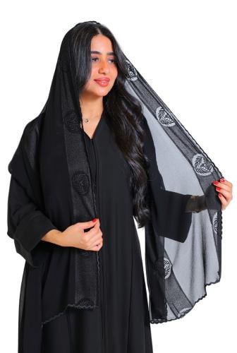 طرحة مطرزة شيفون 148101