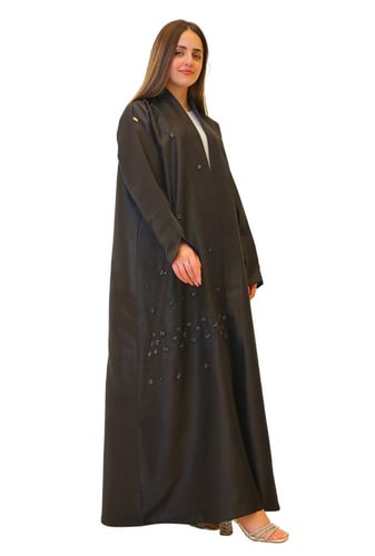 عباية لف تفتة مطرزة بخرز يدوي 1084801