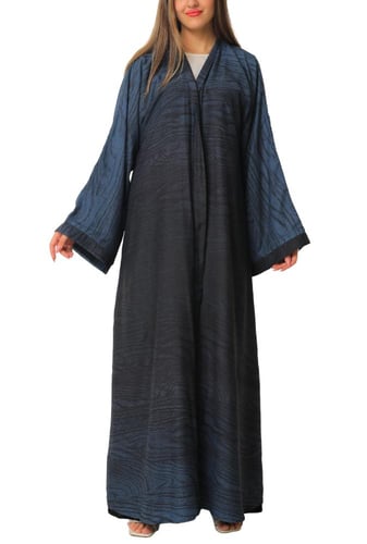 عباية حرير بارد صيفي دبل فيس مموج 1148419