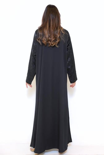 عباية لف كم جاكر اسود 500401