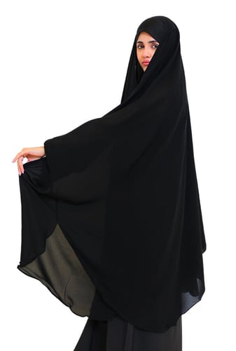 خمار إسلامي مطاط في الكم 30147