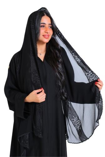 طرحة مطرزة شيفون 146701