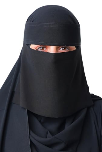 نقاب وسط بدون مطاط 20126