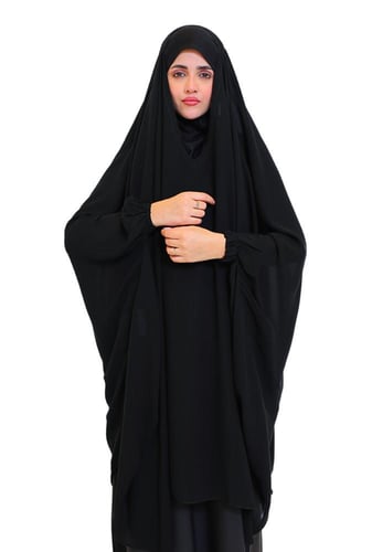 خمار إسلامي مطاط في الكم 30147