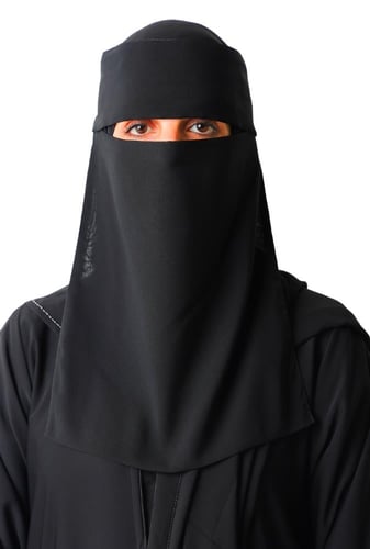 نقاب طويل بغطاء مطاط 30124