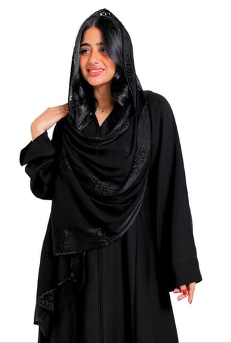 طرحة مطرزة شيفون 146701