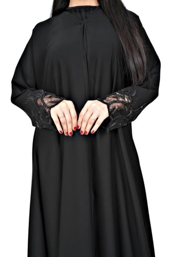 عباية دانتيل وتطريز في الكم 1259101