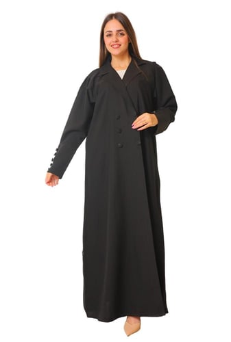 عباية كريب واقف ياقة عملية 1147901